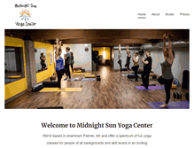 Tablet Screenshot of midnightsunyoga.com